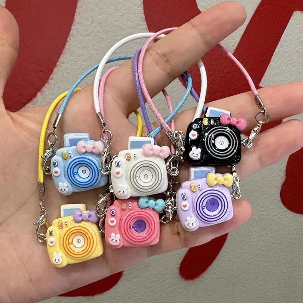 Mini DIY Camera Dress Up Plush Toy for 17cm Labubu Doll Accessories Dollhouse Hanging Neck Accessories Dollhouse Pendant