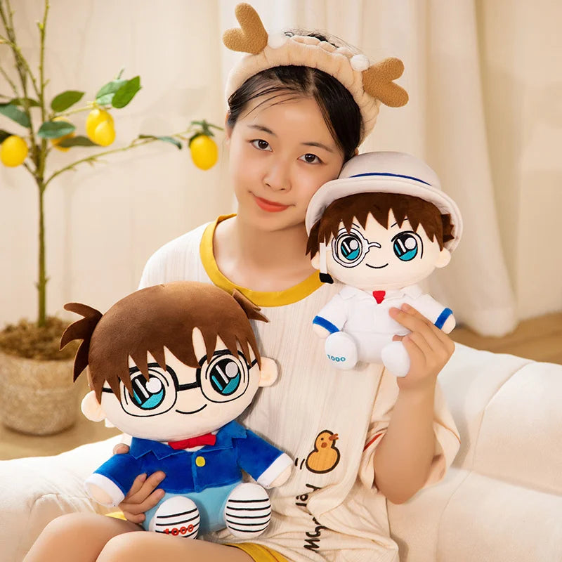 Cartoon Anime Detective Conan Plush Stuffed Toy Doll Cosplay Decoration Ornament Cute Baby Child Girlfriend Birthday Gift