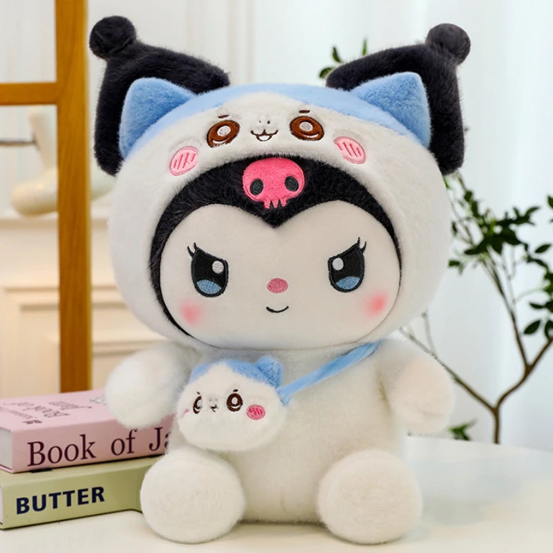 New 100cm Big Size Sanrio Kawaii Kuromi Stuffed Plush Toy Sleeping Pillow Cartoon Plush Toy Doll Children's Companion Gift