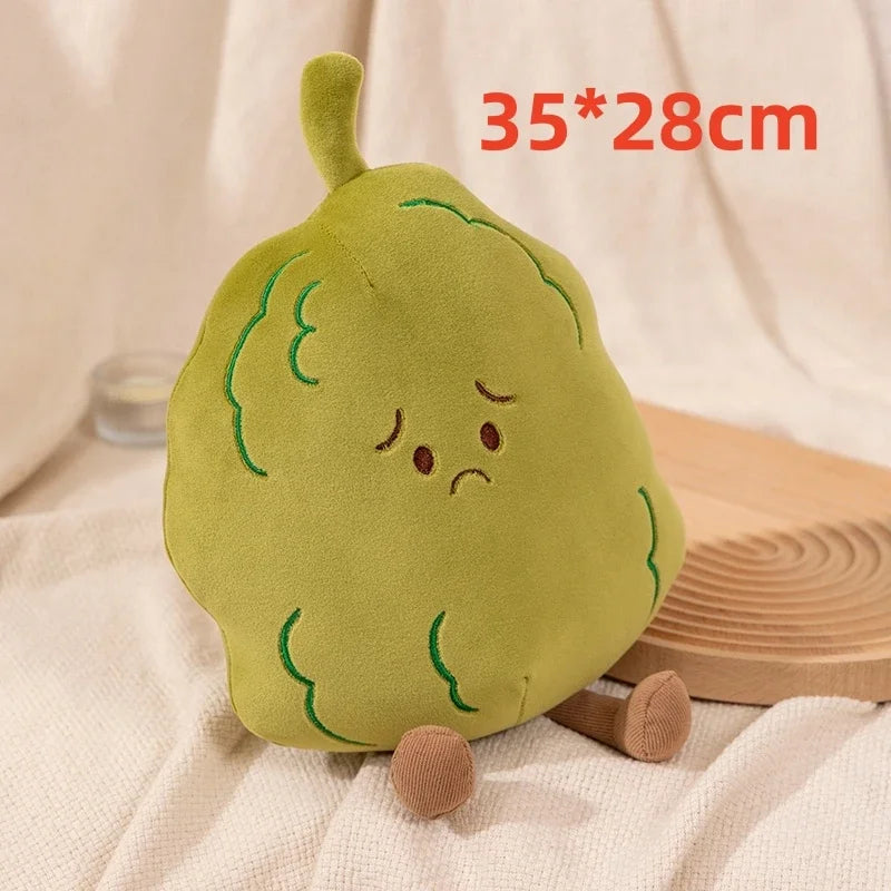 New Simulation Fruits Plush Pillow Soft Stuffed Plush Toy Stuffed Watermelon Hami Melon Balsam Pear Plush Room Decor Kids Gift