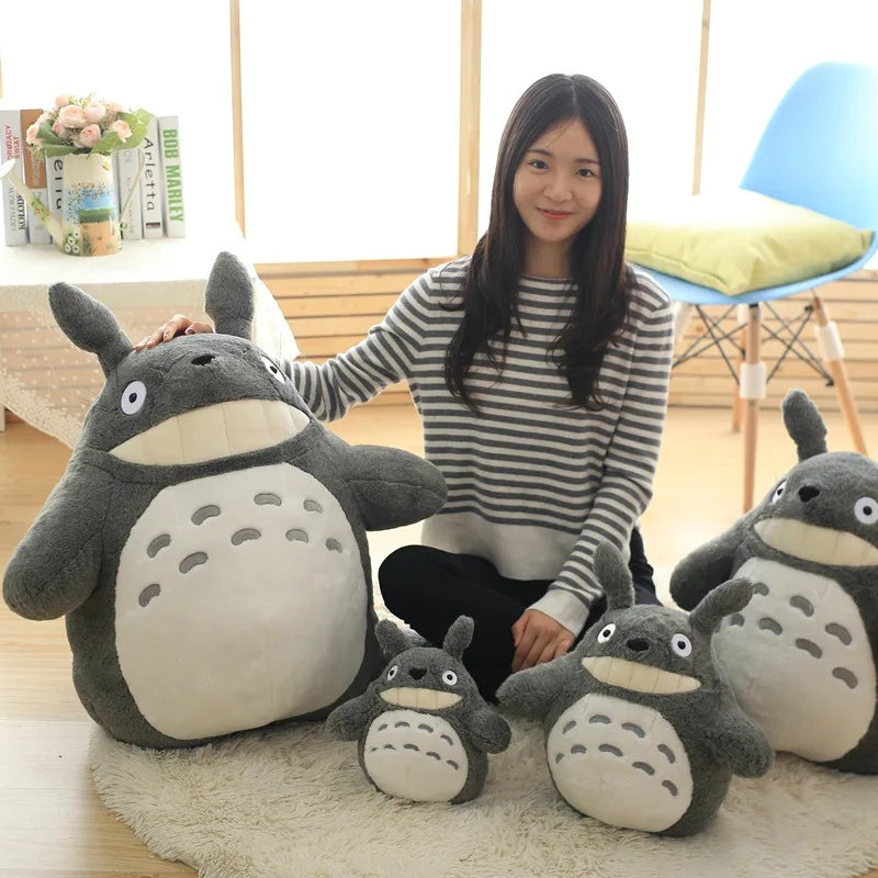 Cute Japan Totoro Back Cushion Totoro Plush Doll Soft Stuffed Toy Decoration With Pillow Birthday Gifts For Kids And Girls