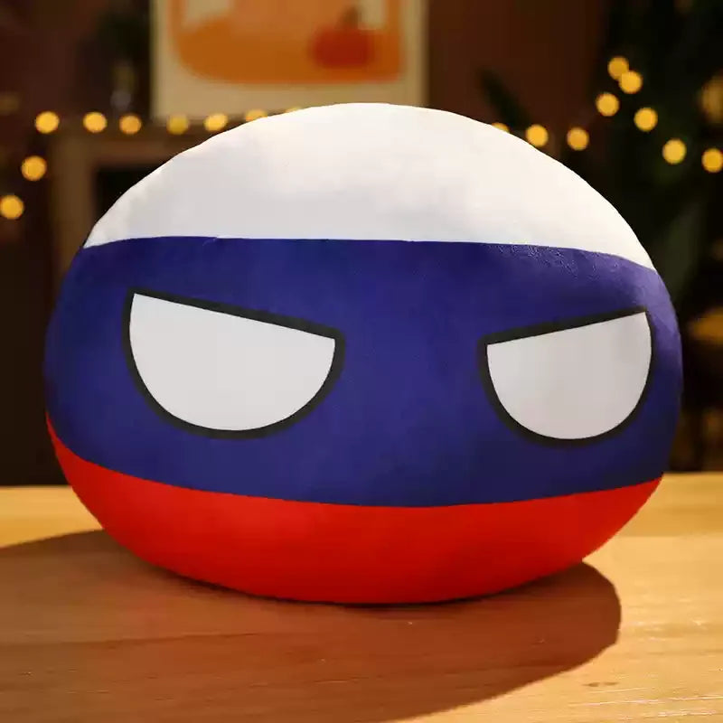 30cm Countryball Plush Toys Kawaii Stuffed Pillow Polandball East Germany Canada Italy Switzerland Kid Gift