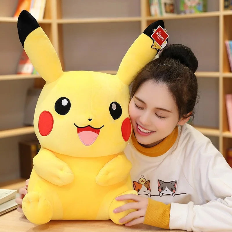 Pokemon Kawaii Pikachu Cute Stuffed Toys Cartoon Plush Dolls Anime Throw Pillow Birthday Christmas Gift For Kids Friends Boys