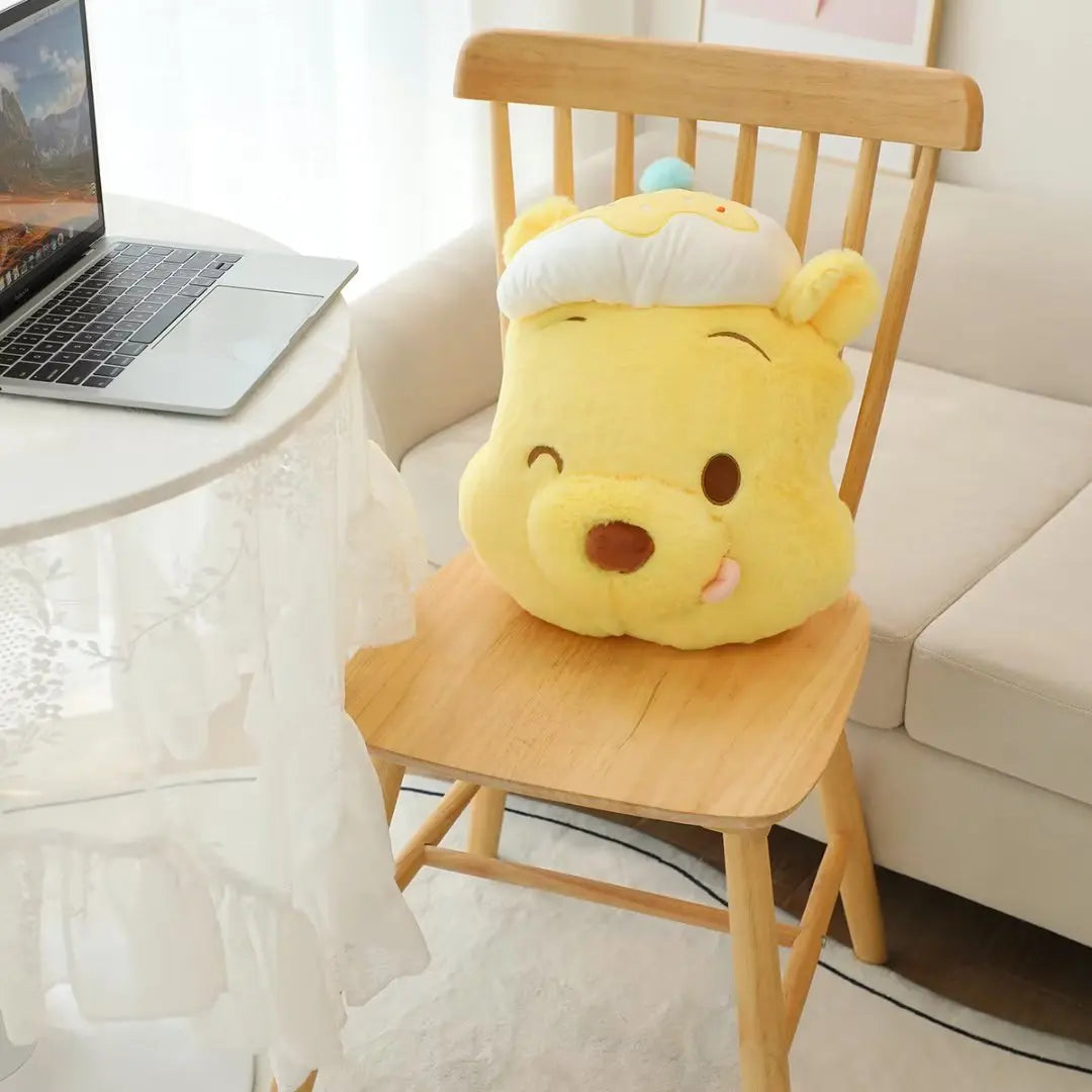 Disney Pooh Bear Plush Toy Lovely Stuffed Anime Yellow Bear Edward Pooh Plushies Cuddly Cartoon Pillow Back Cushion Sofa Bed