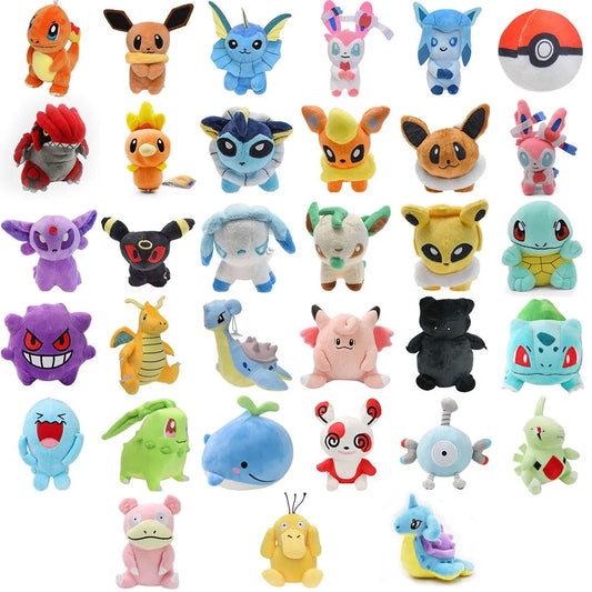 Pokemon Plush Toys Vaporeon Flareon Eevee Sylveon Espeon Umbreon Glaceon Leafeon
Jolteon Soft Stuffed Dolls Spinda Dragonite