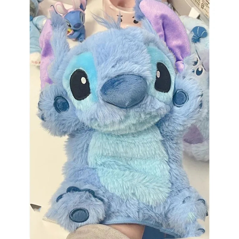 Disney Lilo and Stitch Animation Peripheral Stitch Girly Heart Plush Toy Creative Learning Stationery Bag Student Holiday Gift