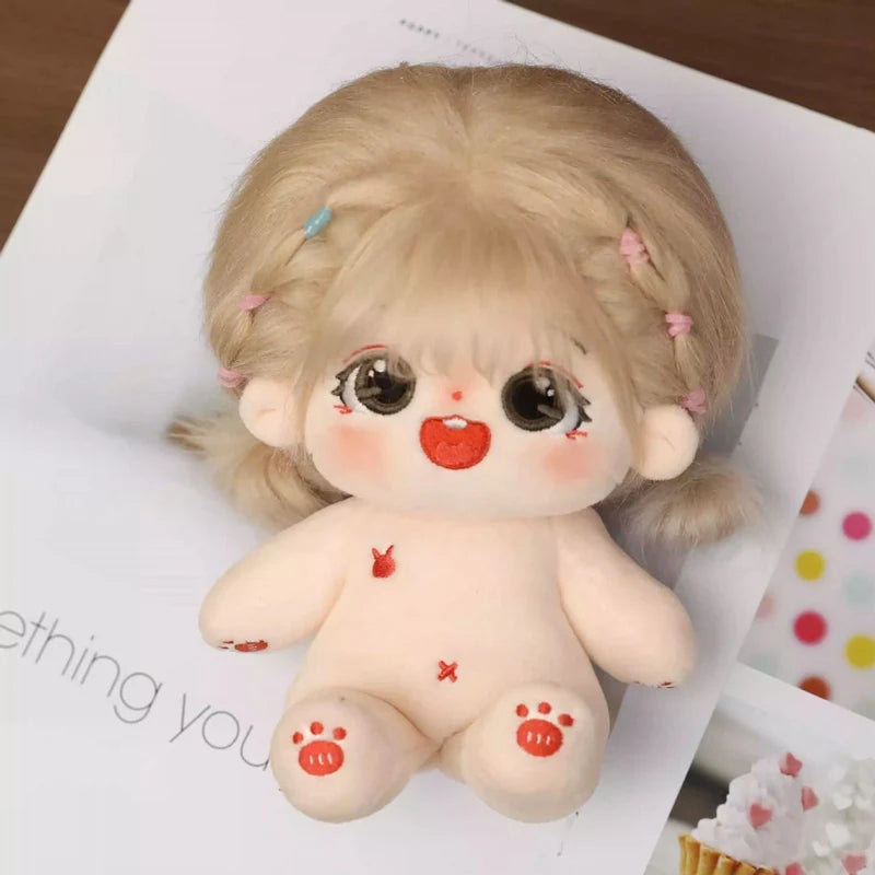 20cm Kawaii Plush Cotton Doll Idol Stuffed Super Star Figure Dolls Twelve Constellations Doll Can Change Clothes Gift