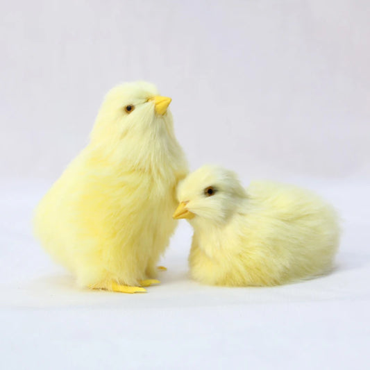 Realistic Chick Doll Cute Easter Chick Figurine Simulation Chick Soft Plush Toy Children Cognition Chicken Model Sound Chicken