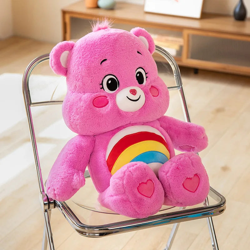 90CM Giant Care Bears Plush Toys Teddy Bear Stuffed Doll Rainbow Bears Peluche  Kawaii Room Decor Lovely Bear Birthday Gifts