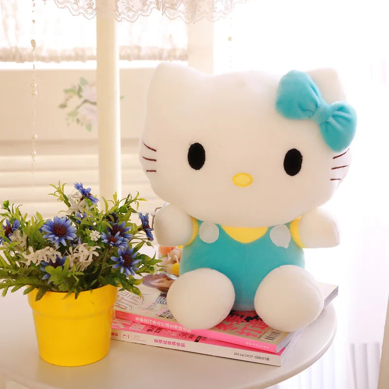 Big Size Sanrio Plush Hello Kitty Plush Room Decor Plushies Kawaii Dolls Hello Kitty Stuffed Animal Toy Ragdoll Home Xmas Gift