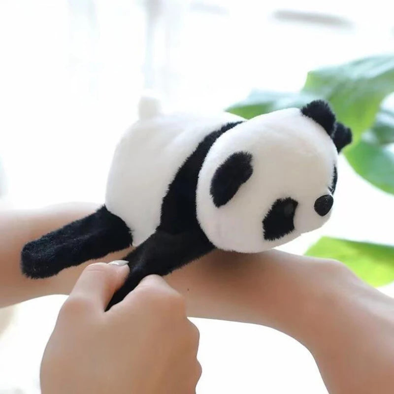 1pc Kawaii Animal Slap Snap Wrap Wristband Bracelet Panda Plush Hand Ring Wristband For Kids Toys Birthday Elegant Present