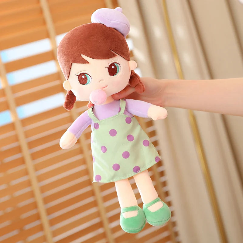 35-45cm Cuddly Plush Girls Doll with Princess Dress Children Baby Appease Toys Stuffed Soft Cartoon Plush Toys for Kids Gift