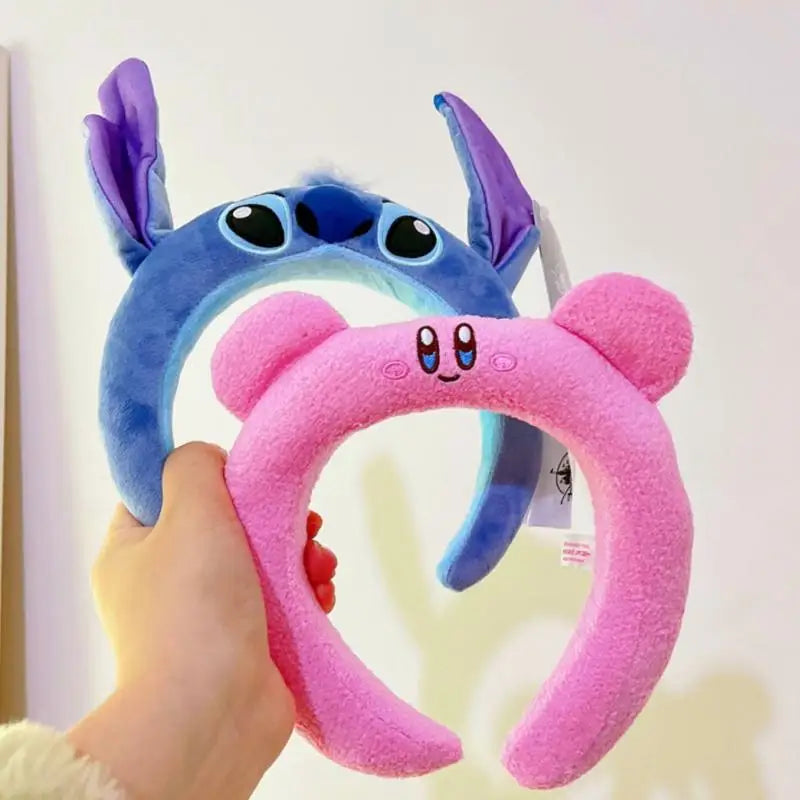 Anime Disney Stitch Woman Hair Band Girl Cute 3D Hair Band Cartoon Ear Amusement Park Headband Wash Face Hair Band Birthday Gift