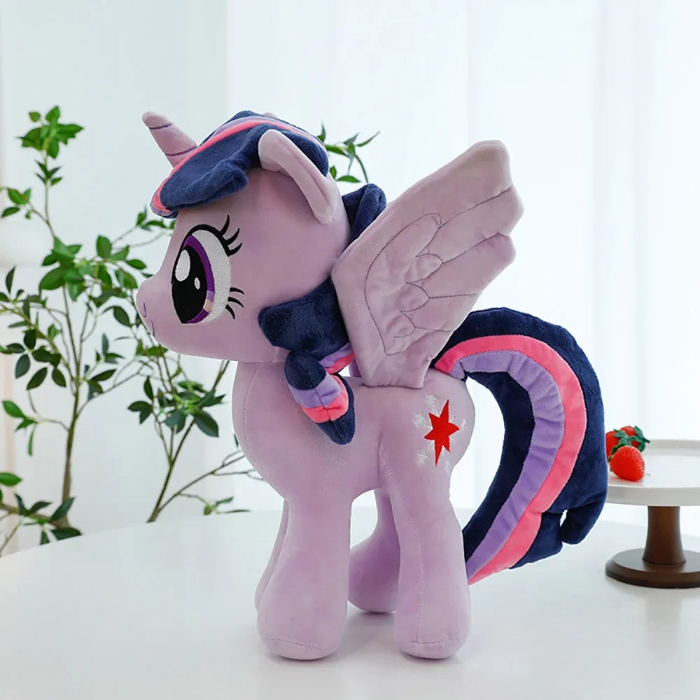 30CM My Little Pony Kawaii Toys Pinkie Pie Fluttershy Twilight Sparkle Soft Stuffed Dolls Ornaments Plushie Gifts For Kids