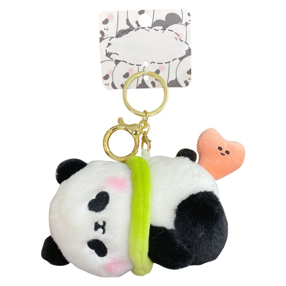 Fashion Panda Capybara Doll Pendant Keychain Plush Creative Bag Charm Cute Bag Pendant for Women