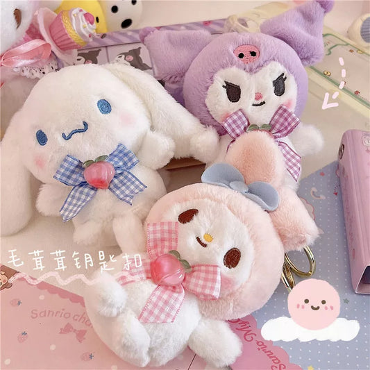 Kawaii Sanrio Plush Doll Key Chain Pendant - Plushy Mart