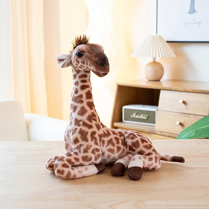 25/30cm Plush Pillow Stuffed Doll Lovely Real Life Giraffe Christmas Gift Kawaii Room Decoration Big Size