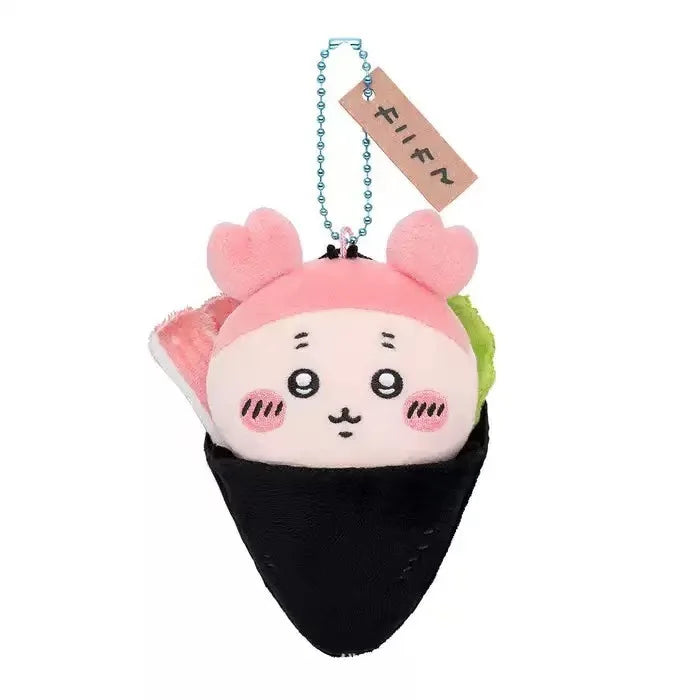 Cute Chikawa Sushi Series Doll Hachiware Plush Car Keychain 2DUsagi Student School Bag Pendant Peripheral Holiday Couple Gift