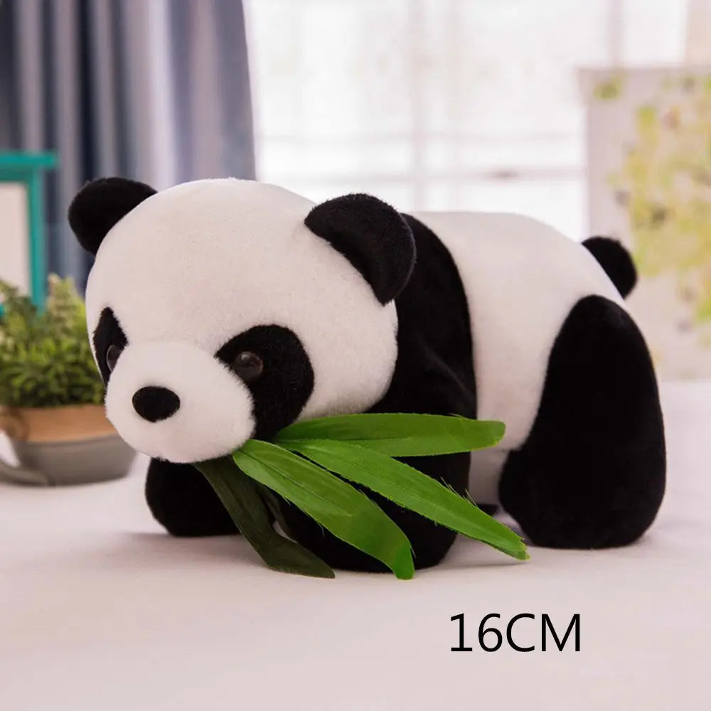 1PC Birthday Kneeling Sitting Kids Baby Soft Cloth Toy Cute Cartoon Pillow Plush Panda Stuffed Animals Present Doll