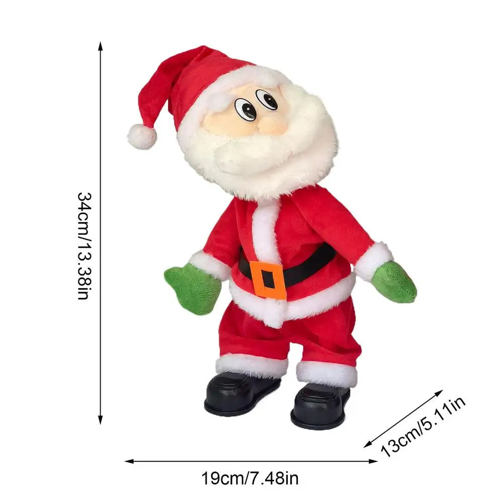 Twerking Santa Claus Singing And Dancing Stuffed Plush Doll Santa Claus Christmas Toy Animated Santa Claus Doll Christmas Santa