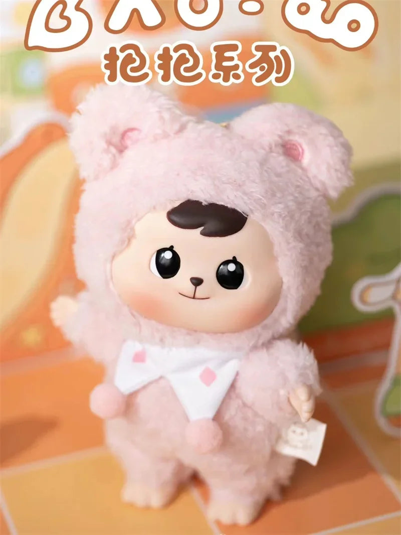 Bao-ao Vinyl Doll Plush Action Figure Cuddle Bear Rabbit Figure Joint Movable Anime Figure Packbag Pendant Collect Model Toys