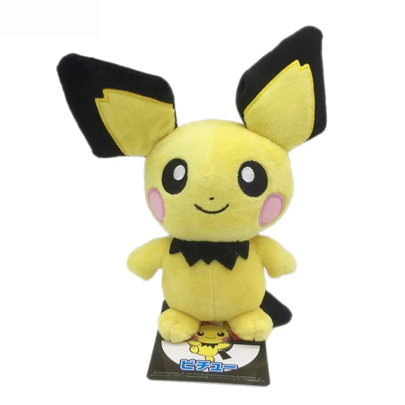 Newest Pokemon 70 Types Elf Plush Pikachu Toys Elekid Lucario Celebi Stuffed Doll Sprigatito Fuecoco Quaxly Plushies Xmas Gifts