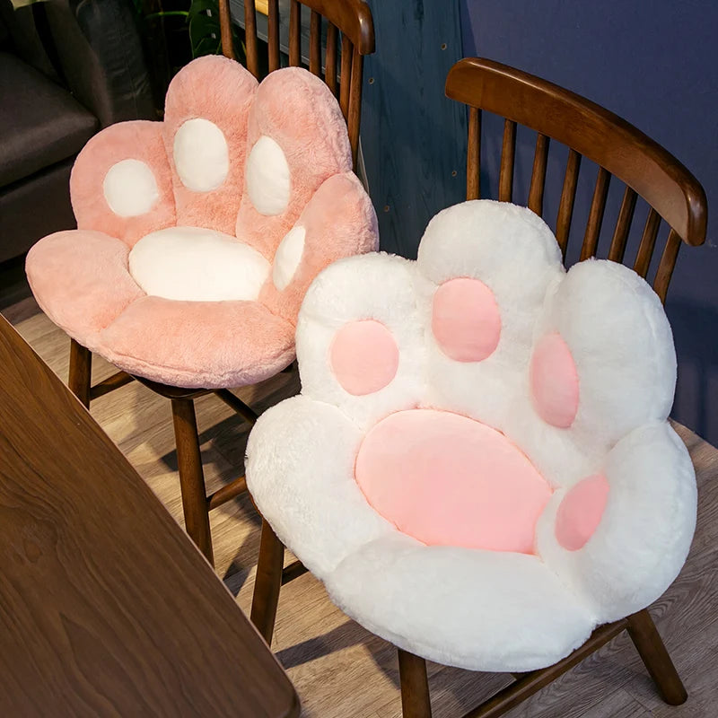 70cm  Kawaii Plush Bear Paw Mat Cute Animal Bear Cat Foot Pillow Heart Plush Cushion Stuffed Soft Toys for Home Decor Gifts