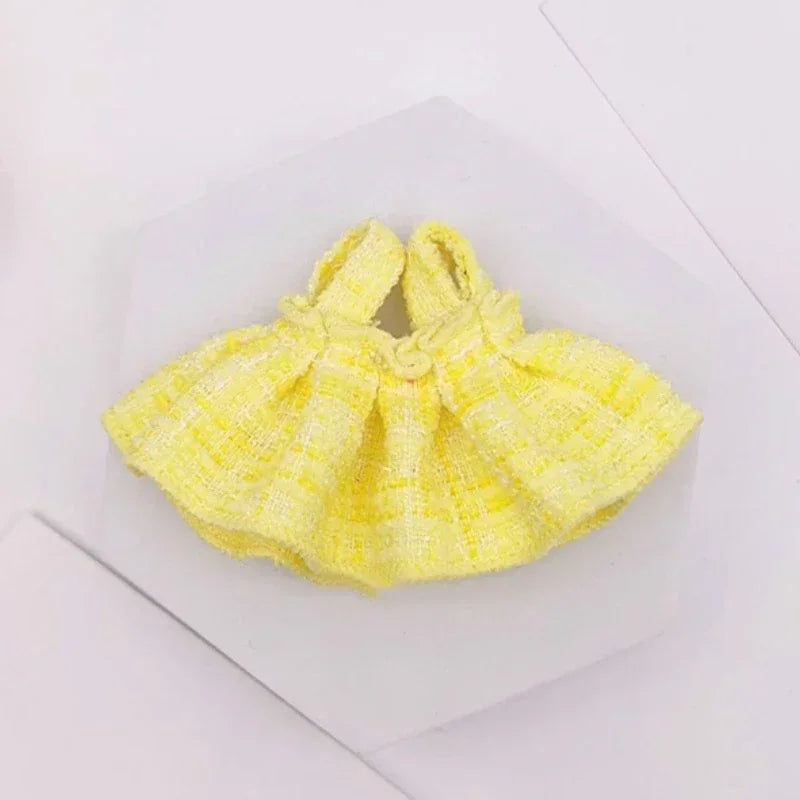 Mini Plush Doll'S Clothes Outfit Accessories For Korea Kpop Exo Labubu Idol V1 V2 Skirt sweater Clothing Gift