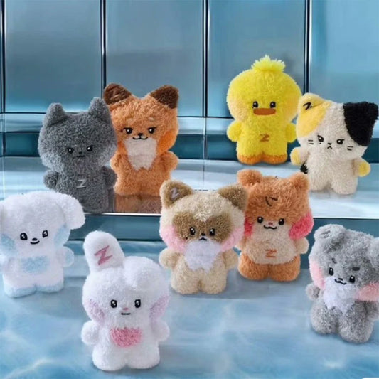 Kpop ZB1 Doll 17CM Filling PP Cotton Soft Short Plush Toy ZERONI Cartoon Cute Dog Cat Rabbit Doll Keychain ZEROBASEONE Fans Gift