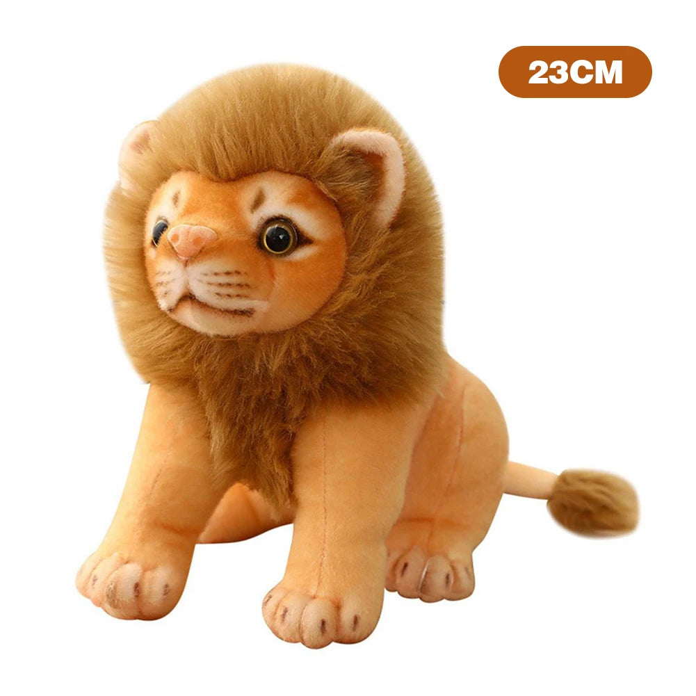 Cute Lion Tiger Doll Plush Toy Stuffed Toys Kawaii Plushies Dolls Pillow Simulation Animals Toys for Children Home Decoration