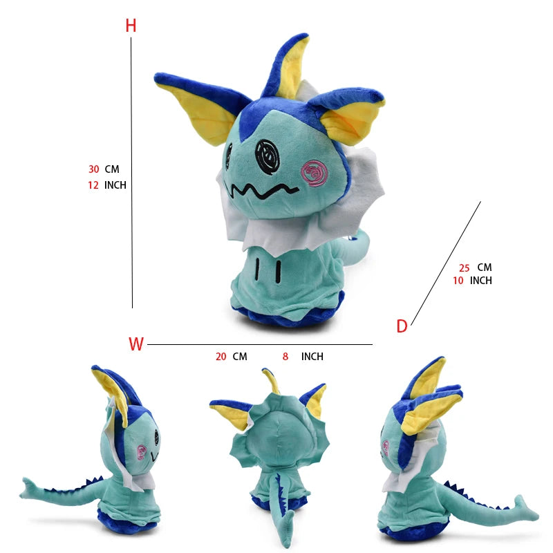 9 Styles Pokemon Plush Toys Mimikyu Cos Umbreon Eevee Sylveon Espeon Vaporeon Leafeon Anime Stuffed Cartoon Peluche Doll 12 Inch