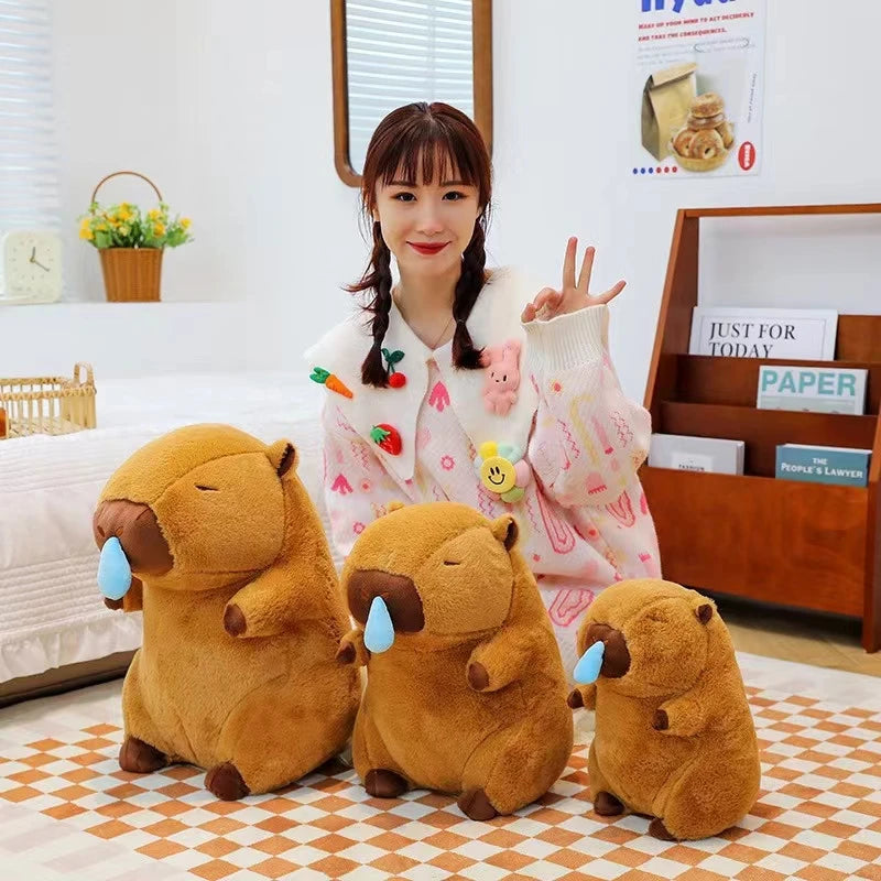 15-30cmCapybara Plush Simulation Capibara Anime Fluffty Toy Cute Doll Stuffed Animals Soft Doll Plush Christmas ThanksgivingGift