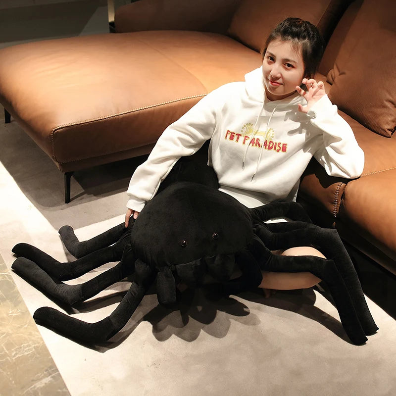 20-80CM Simulation Spider Plush Toys Real Like Stuffed Soft Animal Awful  Pillow for Kids Children Xmas Birthday Gifts