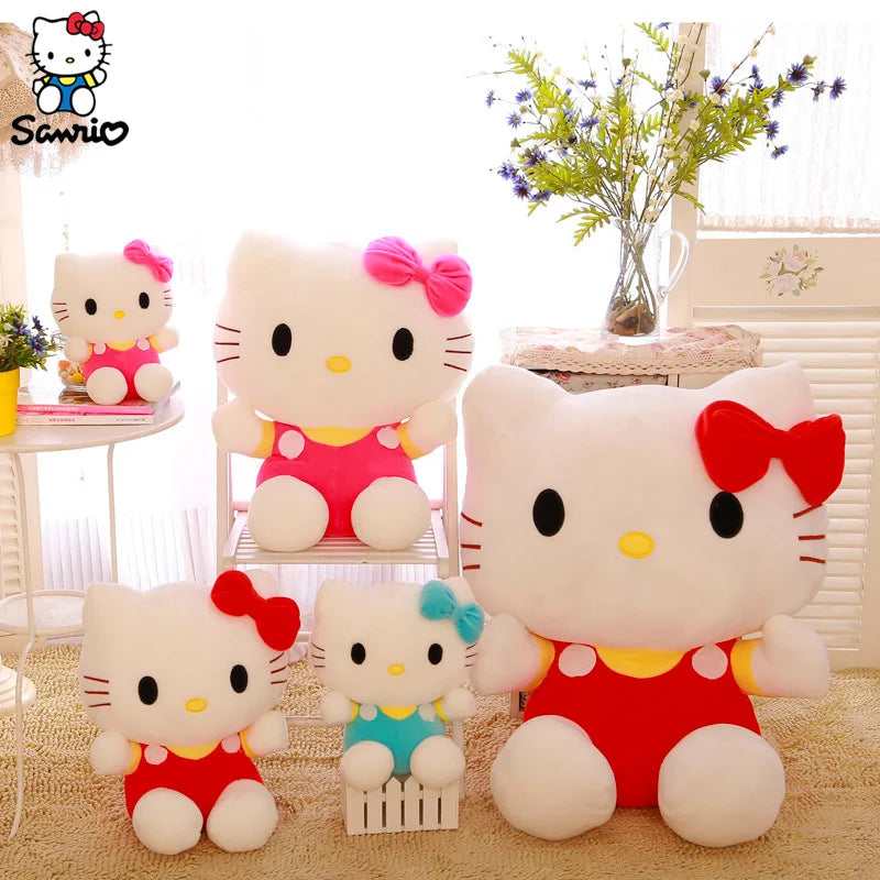 Sanrio Hello Kitty Stuffed Toys Cute Y2k Hello Kitty Plush Toys Pillow Birthday Gifts Plushies Children Dolls For Girl Kids