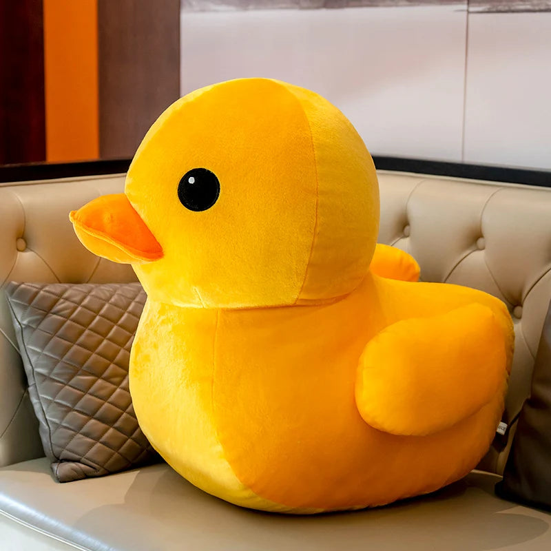 20-70cm Big Size Yellow Fluffy Duck Plush Toys Sleep Pillow Stuffed Animals Ducks Plushie Toy Home Decor Pillow Xmas Kids Gift