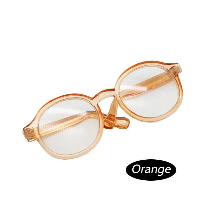 6.5cm 9cm Transparent Plastic Glasses For 1/8 1/6 1/3 1/4 BJD for Labubu MSD SD Plush for EXO Doll sunglasses