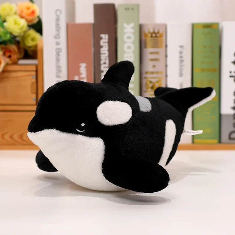 Simulated Killer Whale Plush Toys Stuffed Orcinus Orca Fish Doll Cute Shark Cartoon Soft Sleep Pillow Kids Girls Baby Gift