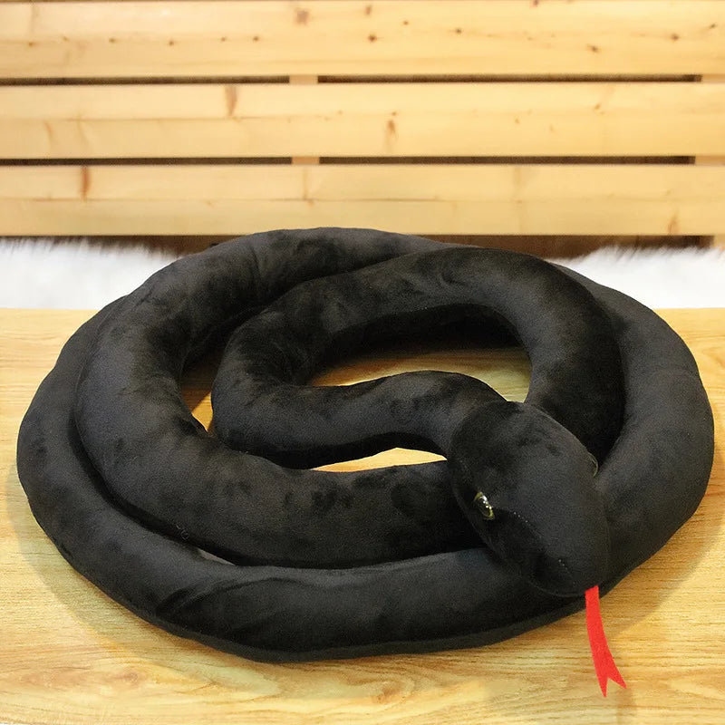 1pc 200cm/300cm Giant Snakes Plush Toy Simulation Long Golden Python Stuffed Snake Plushie Children Boys Gift Home Decoration