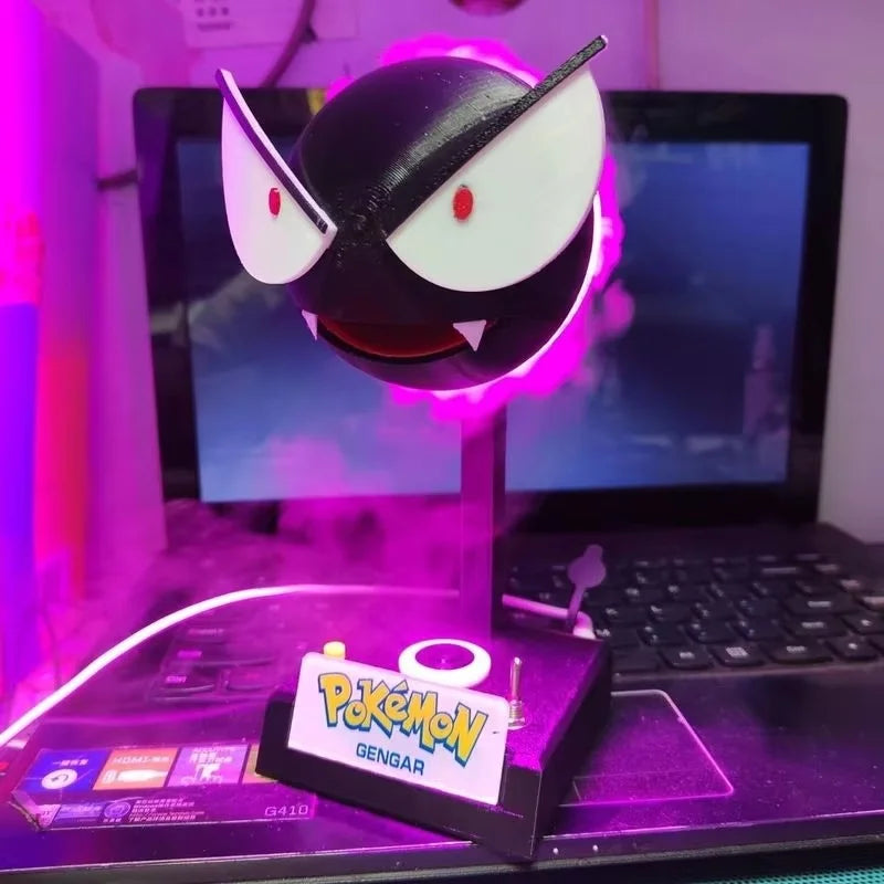 Pokemon Cool Humidifier Anime Gengar Night Light Air Purifier Ambient Lighting Cute Led Lamp Room Decoration Kids Birthday Gifts