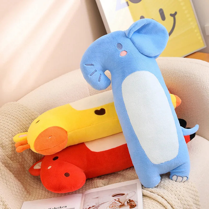 Long 60CM Huggable Super Soft Stuffed Animals Sleeping Pillow Plush Elephant&Deer&Foxes Toys Cushion Kids Appease Peluche