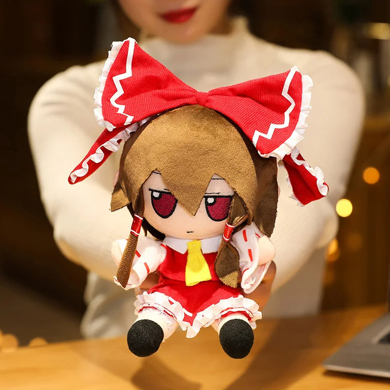 1pc 20CM Hot Game Touhou Project Dolls Cute Hakurei Marisa Kirisame Plushie Toys Stuffed Soft Japan Anime Pillow for Child