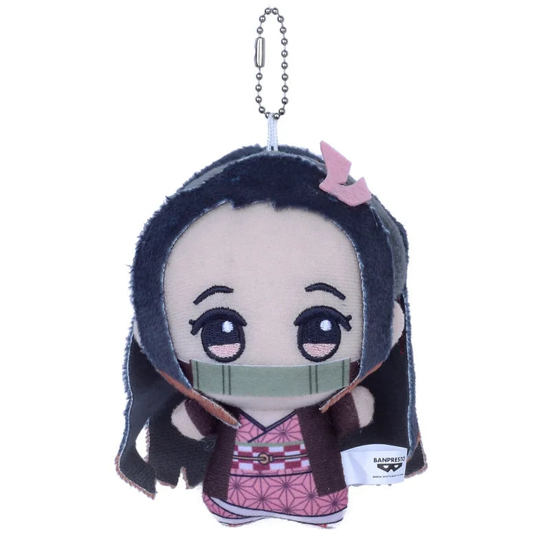 New 10cm Anime Demon Slayer Tomioka Giyu Kamado Tanjirou Kamado Nezuko Agatsuma Zenitsu Shinazugawa Genya Plush Toy Doll Gift