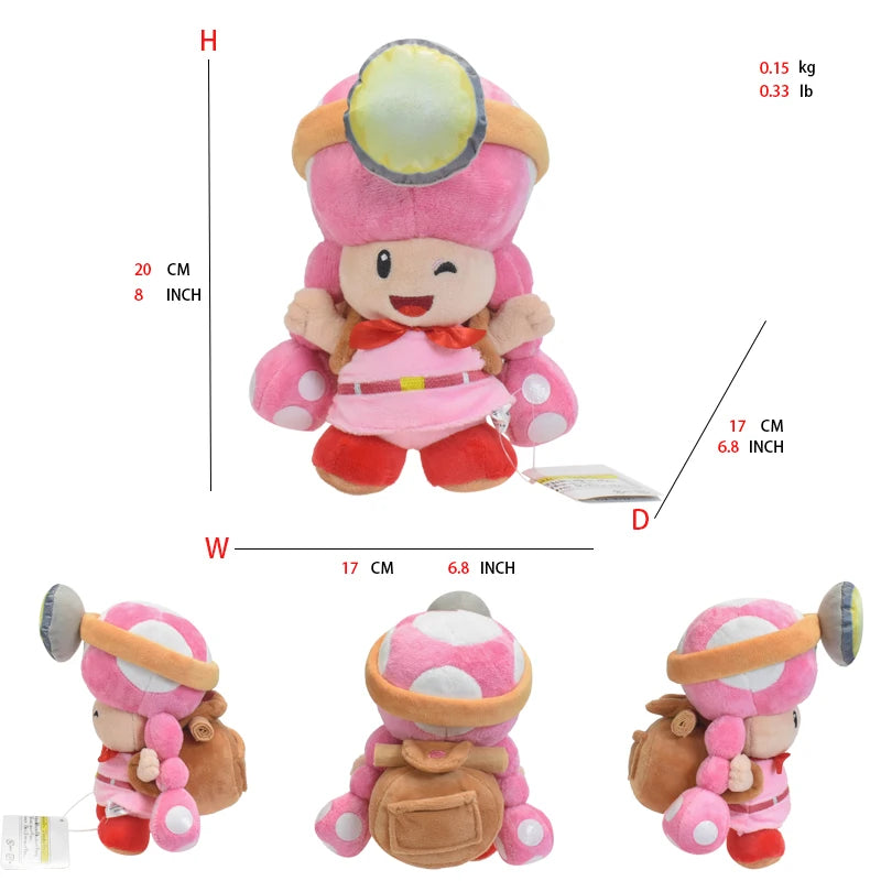 41 Styles Mario Stuffed Plush Toys Princess Peach Toadette Bowser JR Luigi Yoshi Waluigi Wario Anime Cartoon Peluche Dolls