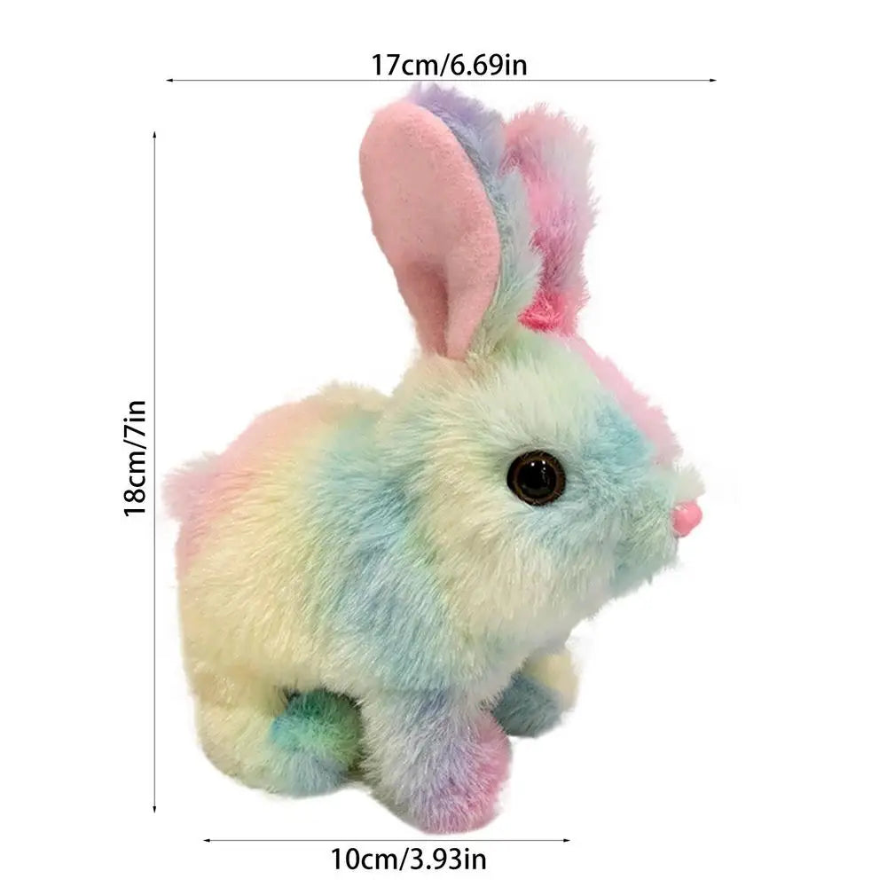 Walking Bunny Stuffed Animal Talking Plush Singing Toy Electric Interactive Rabbit Animated Toy Bunny Stuffed Animal Interactive