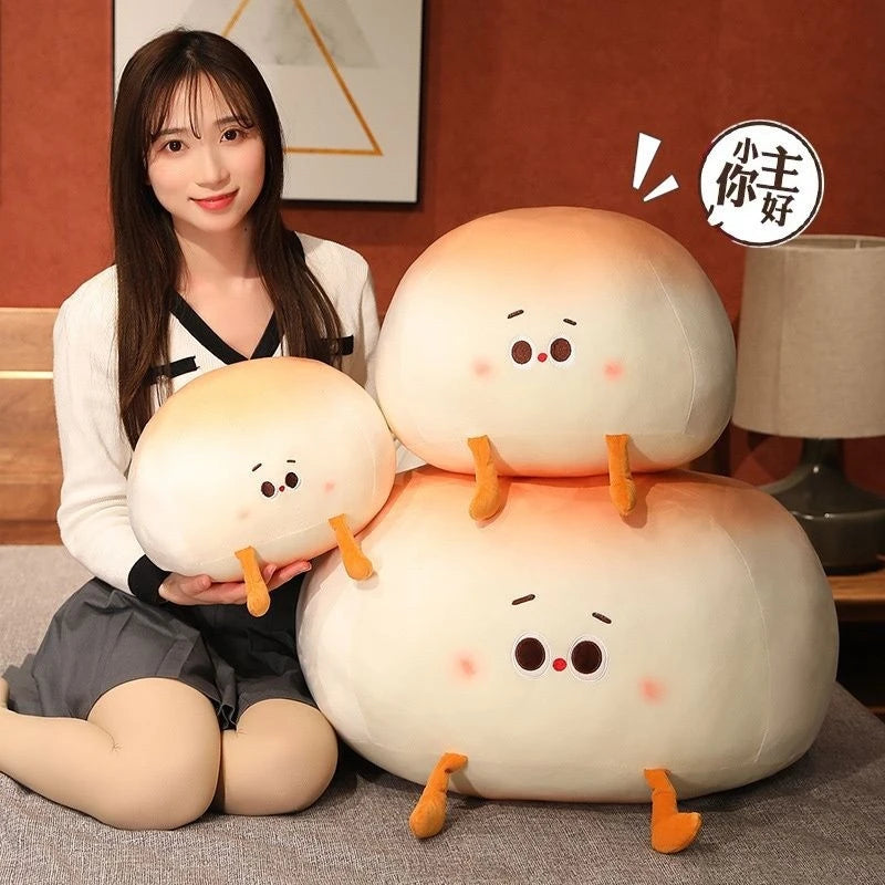 Super Soft Plush Toys Imitation Food Bread Room Sofas Steamed Bun Super Soft Pillows Cushion Christmas Holidays Gifts Toys Dolls