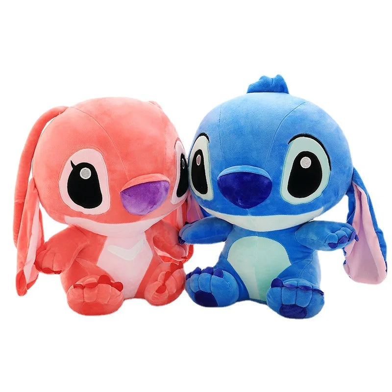 MINISO Disney Cartoon Blue Pink Stitch Plush Dolls Anime Toys Lilo and Stitch 35CM Stich Plush Stuffed Toys Christmas Kids Gift