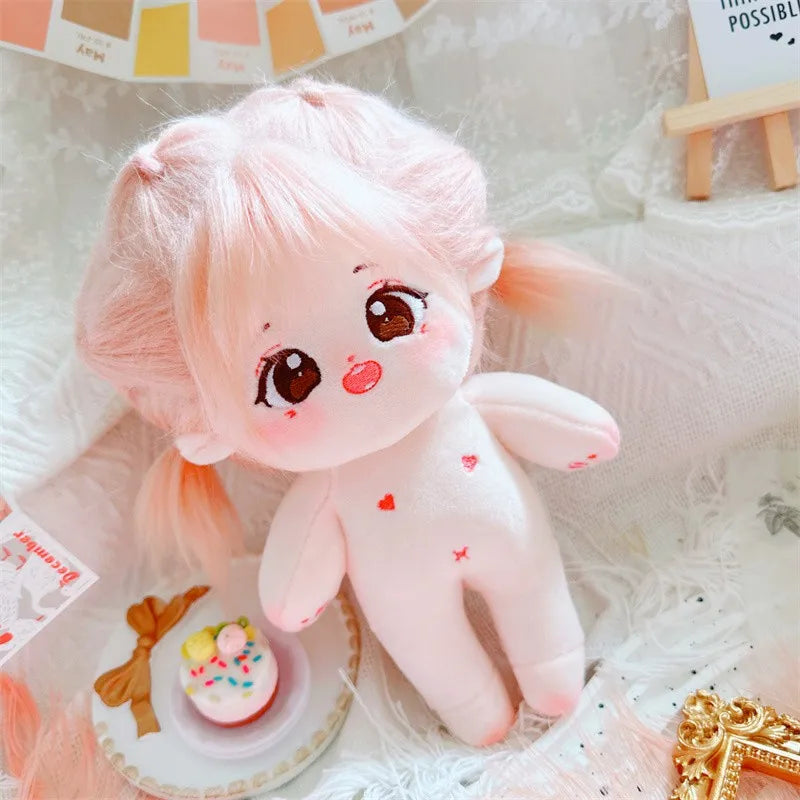 20cm IDol Doll Plush Cotton Star Dolls Kawaii Stuffed Baby Plushies No Attributes Dolls Toys Fans Collection Children Gifts