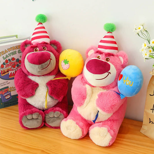 35/45cm New Balloon Strawberry Bear Doll Plush Toy Cute Doll Birthday Valentine's Day Pillow Gift