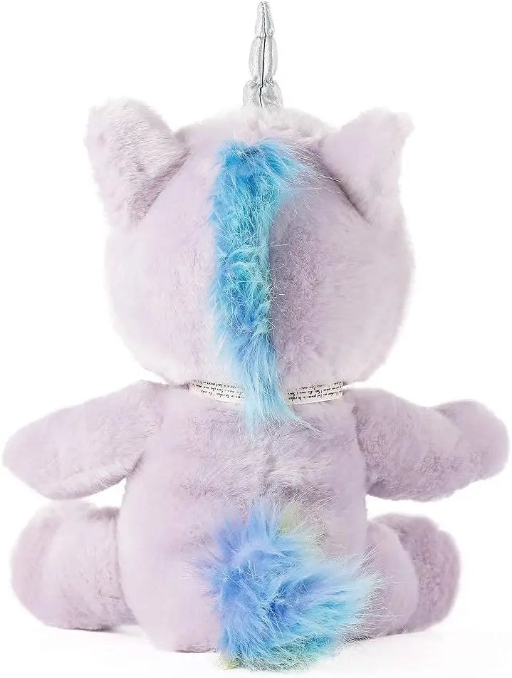 Tezituor Unicorn Stuffed Animal, Cute Stuffed Unicorn Plush Toy for Girl Kids, Purple 10 inch