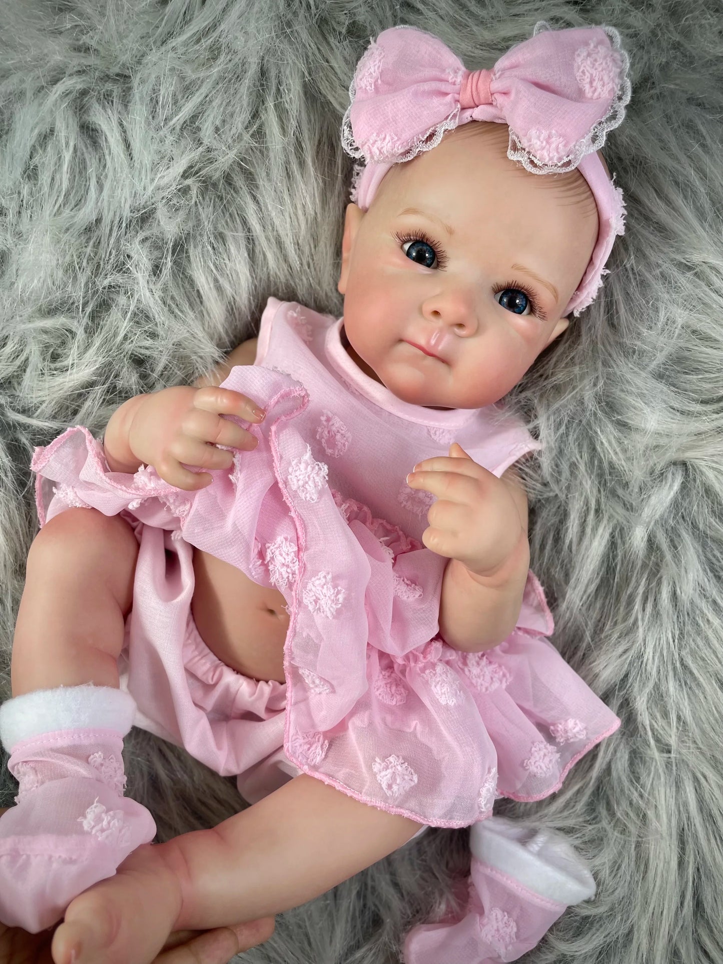 MRB 18 Inch Bettie Full Body Silicone Vinyl Girl Washable Reborn Baby Doll With Painted Lifelike Hair Bebe Reborn Christmas Toys